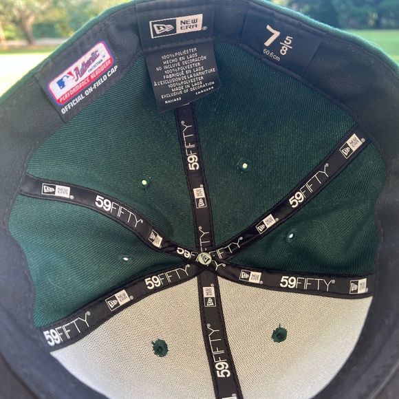 New Era Oakland Athletics Fitted Hat 7 5/8 - Picture 4 of 6